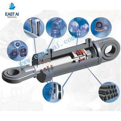 Quality assured piston type hydraulic telescopic cylinder for sale